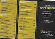 Zum Highlander Pizzeria menu