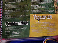 El Centenario menu