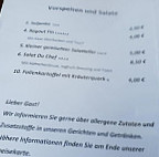 Gaststätte Bölkower Bauernstube menu