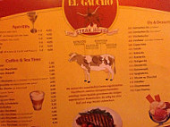 El Gaucho menu