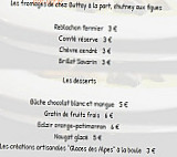 L'Ôtrement menu