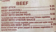 Canton Cafe menu