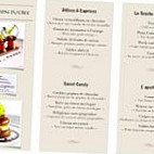 Délices Caprices Traiteur menu