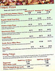 Napoli Pizza menu