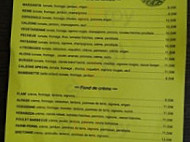 Korrigan Pizza menu