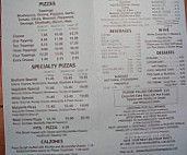 Four Brothers Pizza menu