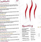 Embers Restaurant menu