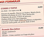 La Paella menu