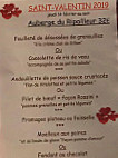 Auberge Du Ripailleur menu