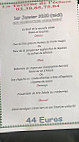 La Taverne De L' Ecluse menu