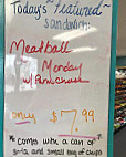 Sand Hills General Store menu