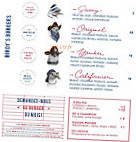 Birdy Hamburgers menu