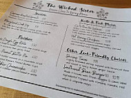 The Wicked Sister menu