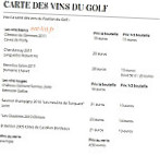 Le Pavillon Du Golf menu