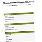 Verte Campagne menu