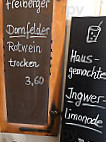 Mühlenkeller menu