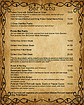 O'dea's Bistro menu