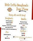 Hole Lotta Doughnuts menu