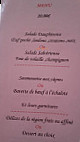 Le Salverien menu