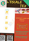 L'escale Tex menu