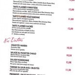 Auberge Du Rempart menu