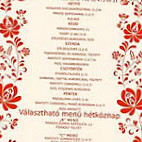 Fezőr Étterem Panzió Körmend menu