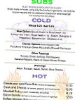 Tru-north Pizza Co menu