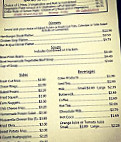 Sherrill's Pioneer menu