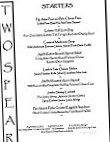 Two Spear Street New American menu