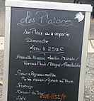 Cafe Des Platanes menu