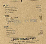 Chipotle Mexican Grill menu