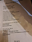 Le Dragon D'or menu