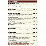 Al Forno menu