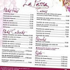 La Parra menu