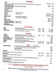 Sebastianos Pizzeria menu