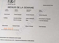 Le Relais Saintes menu