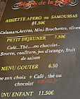 Le Bistro De La Plage menu