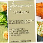 Aranymenza menu