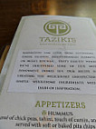 Taziki's Mediterranean Cafe menu