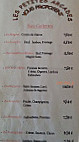 Les Petites Arcades menu