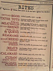 Taphouse menu