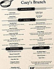 Cozy's Cottage Weddings Events- Next Door menu