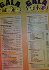 Gala Stadt-bistro menu