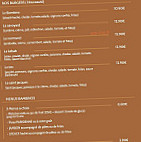 La Case A Kat menu