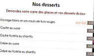 Le Courant D'ere menu