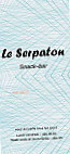 Le Serpaton menu