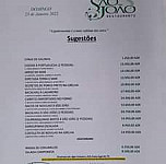 Sao Joao Em Luanda menu