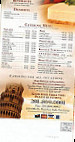 Cella Luna Pizzeria menu