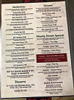 Fort Steakhouse menu