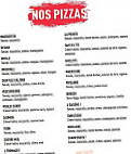 Pronto Pizza menu